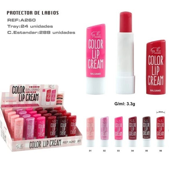 PROTECTOR DE LABIOS( 0,60 €‚ UNIDAD) PACK 24 EASY PARIS