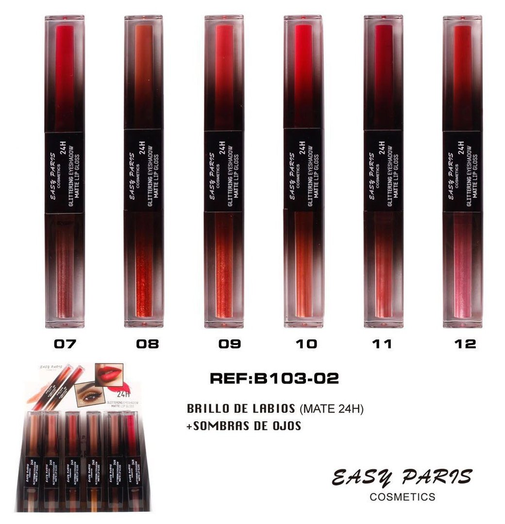 LIPGLOSS (0,99€ UNIDAD) PACK 24 EASY PARIS