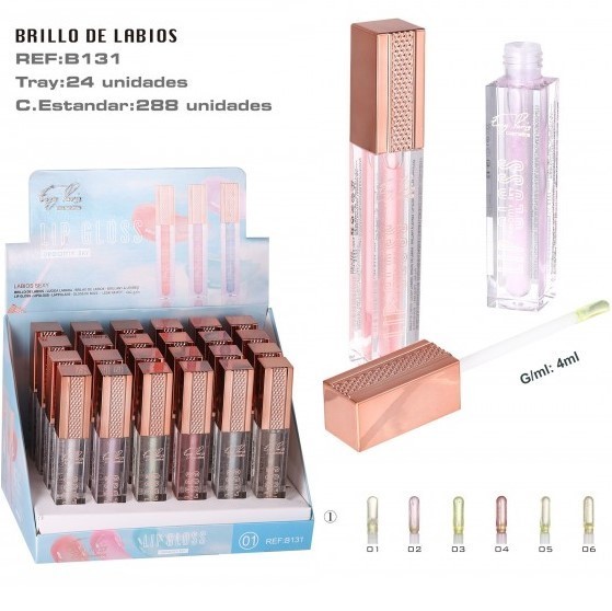 BRILLO LABIAL(0,75 € UNIDAD) PACK 24 EASY PARIS