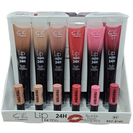 BRILLO LABIAL(0,80 € UNIDAD) PACK 24 EASY PARIS