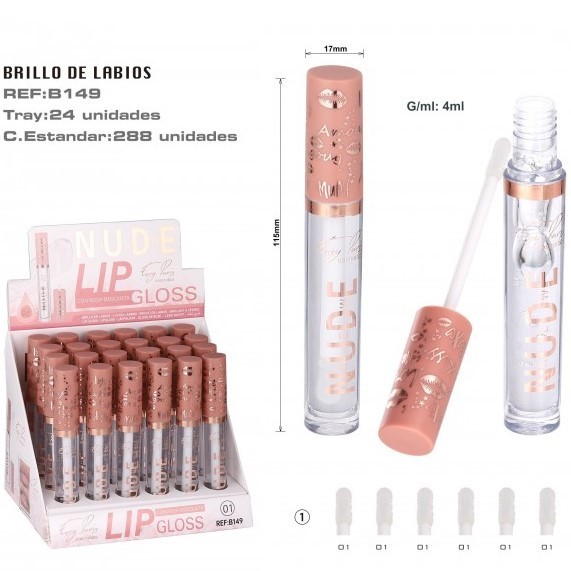 BRILLO LABIAL(0,70 € UNIDAD) PACK 24 EASY PARIS