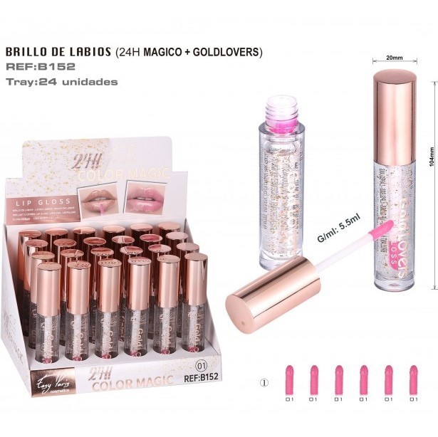 BRILLO LABIAL(0,85 € UNIDAD) PACK 24 EASY PARIS