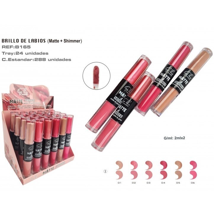 BRILLO LABIAL(1,15€ UNIDAD) PACK 24 EASY PARIS