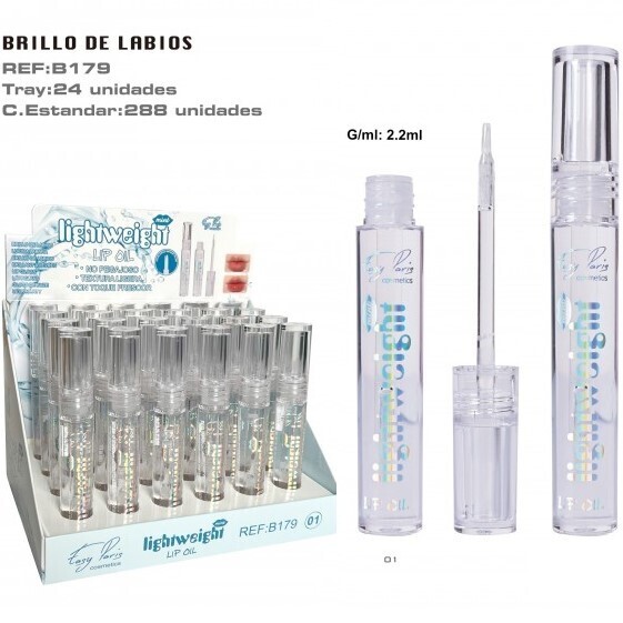 BRILLO LABIAL(0,70 € UNIDAD) PACK 24 EASY PARIS