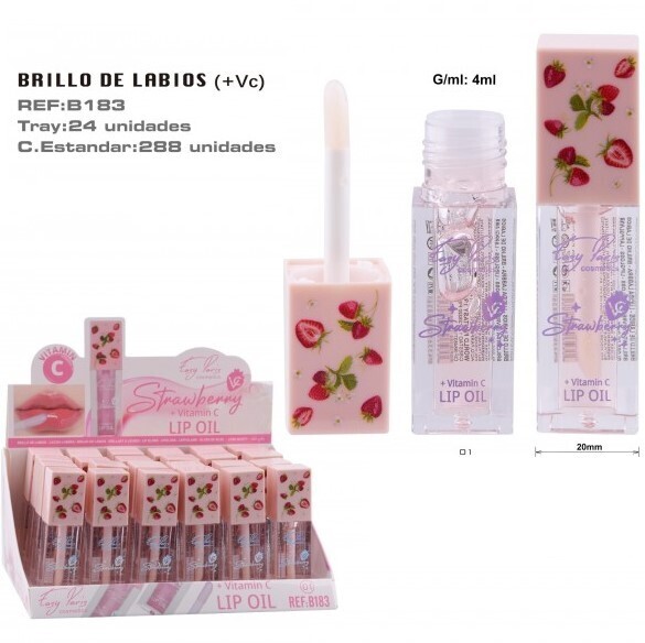 BRILLO LABIAL(0,85 € UNIDAD) PACK 24 EASY PARIS