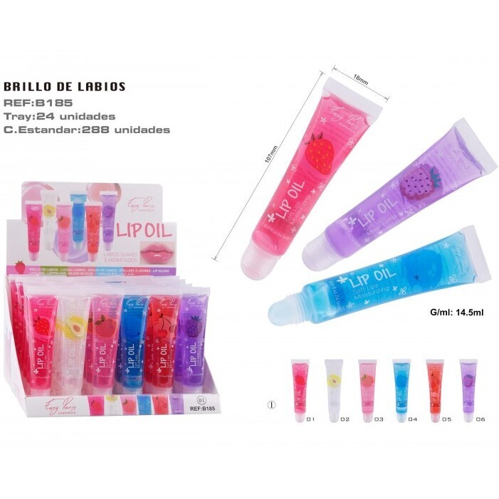 BRILLO LABIAL(0,70 € UNIDAD) PACK 24 EASY PARIS