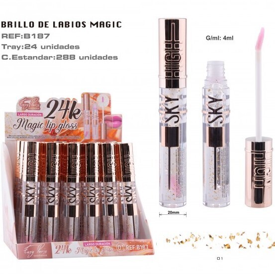 BRILLO LABIAL(0,75 € UNIDAD) PACK 24 EASY PARIS