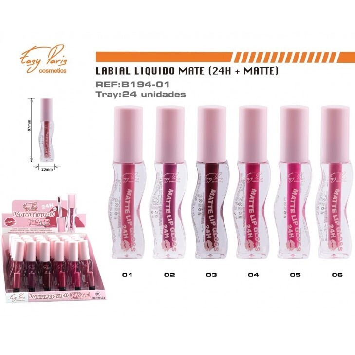 LABIAL LIQUIDO (0.85€‚ UNIDAD) PACK 24 EASY PARIS
