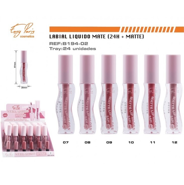 LABIAL LIQUIDO (0.85€‚ UNIDAD) PACK 24 EASY PARIS