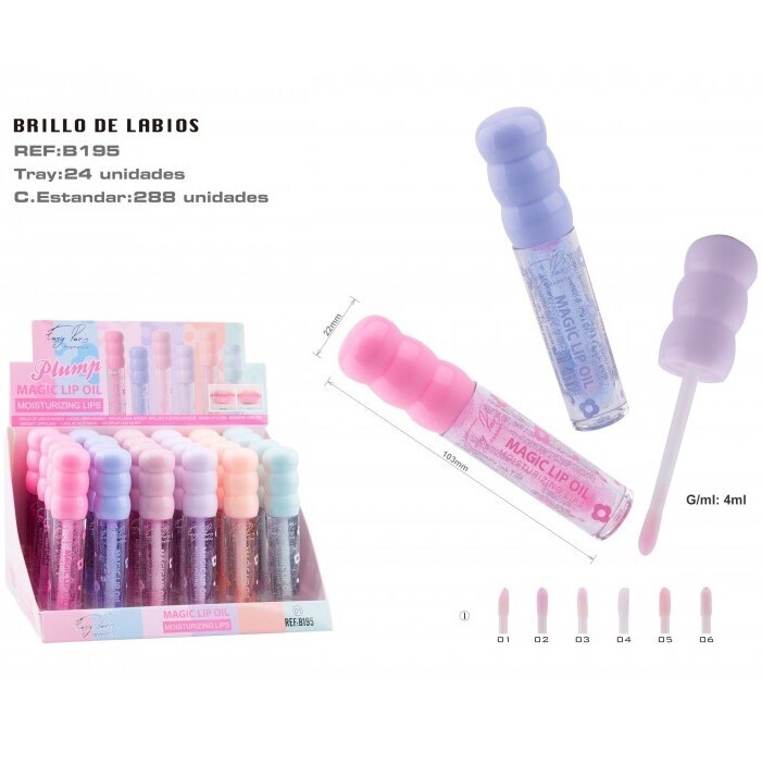 BRILLO LABIAL(0,80 € UNIDAD) PACK 24 EASY PARIS