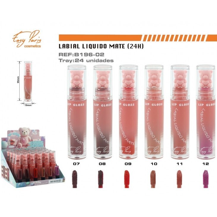 BRILLO LABIAL(0,85 € UNIDAD) PACK 24 EASY PARIS