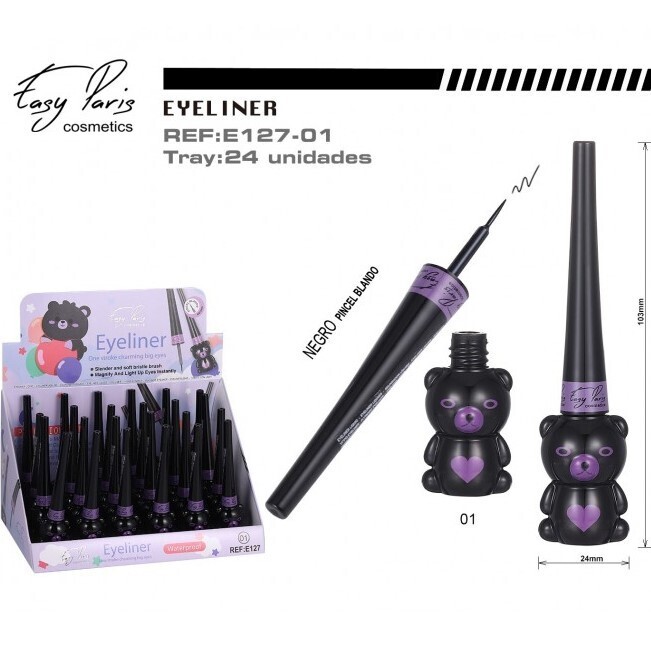 MASCARA PESTAÑAS NEGRO(0.70€ UNIDAD) PACK 24 EASY PARIS