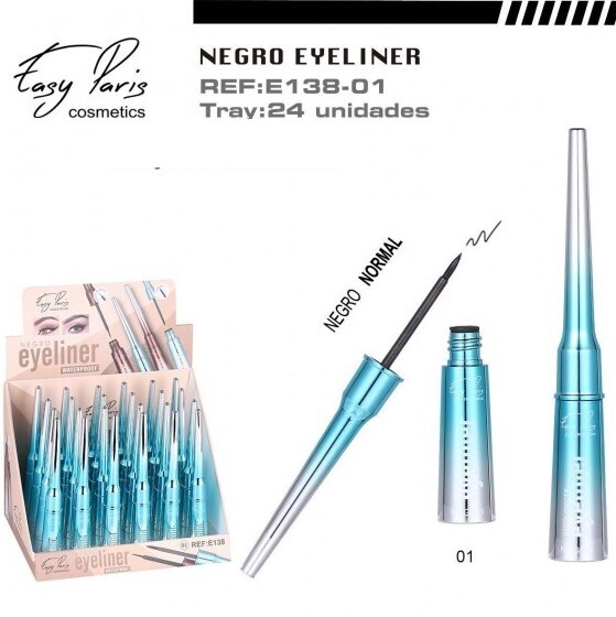 EYELINER NEGRO (0,70 € UNIDAD) PACK 24 EASY PARIS