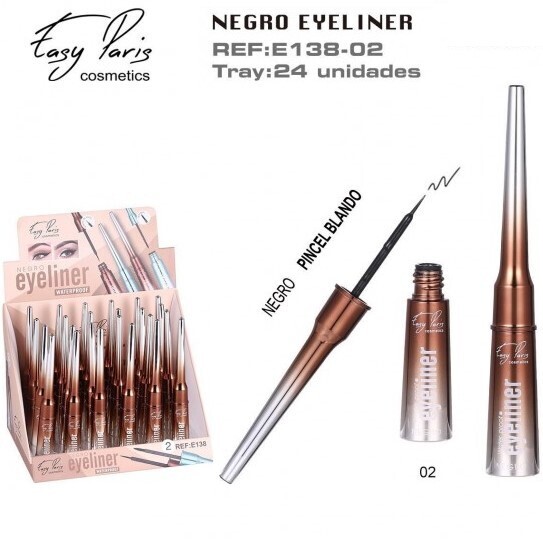 EYELINER NEGRO (0,70 € UNIDAD) PACK 24 EASY PARIS