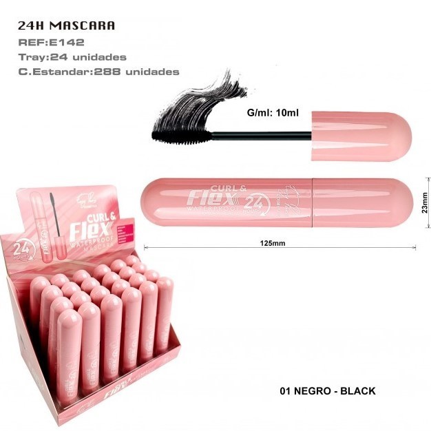 MASCARA PESTAÑAS (0.95€ UNIDAD) PACK 24 EASY PARIS