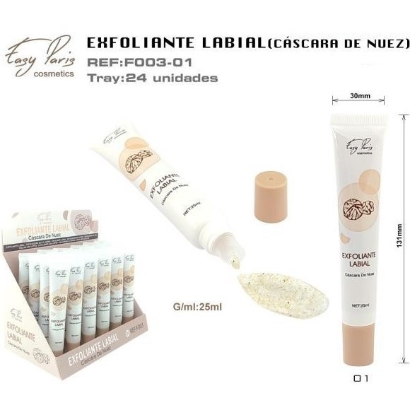 EXFOLIANTE LABIAL 0,79 € UNIDAD) PACK 24 EASY PARIS