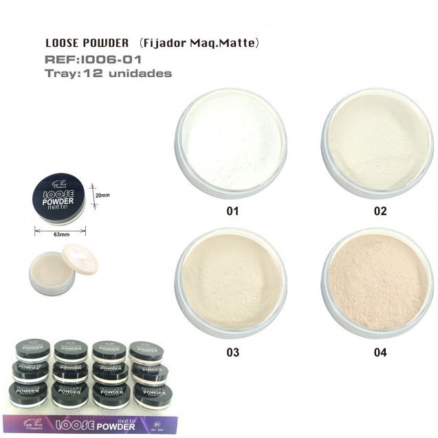 POLVO ILUMINADOR (1.05€ UNIDAD) PACK 12 EASY PARIS