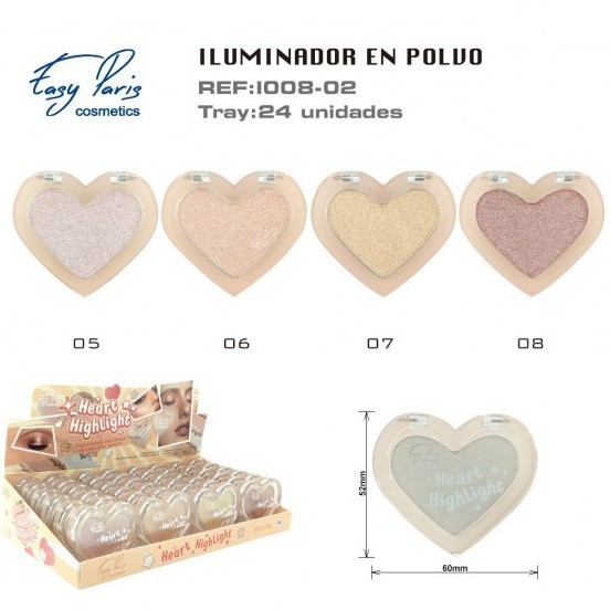 POLVO ILUMINADOR (1.05€ UNIDAD) PACK 24 EASY PARIS