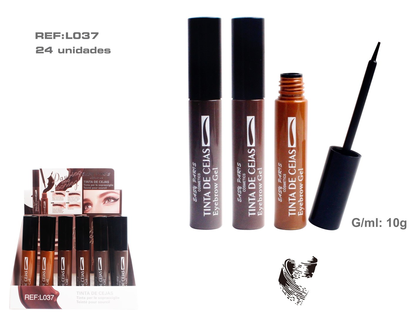 TINTA DE CEJAS (0,79€ UNIDAD) PACK 24 EASY PARIS