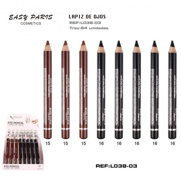 LAPIZ DE OJOS (0.50€ UNIDAD) PACK 64 EASY PARIS