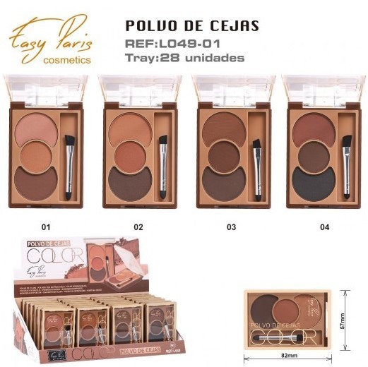 POLVO DE CEJAS (0,89 € UNIDAD) PACK 24 EASY PARIS