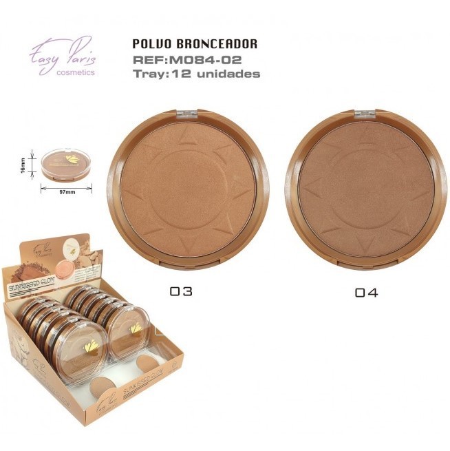 POLVO COMPACTO (1,49 € UNIDAD) PACK 12 EASY PARIS