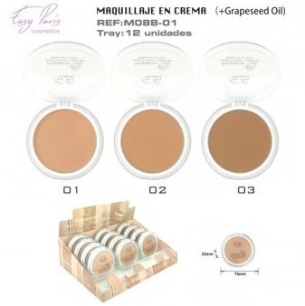 MAQILLAJE EN CREMA (1,19 € UNITE) PACK 12 ESAY PARIS