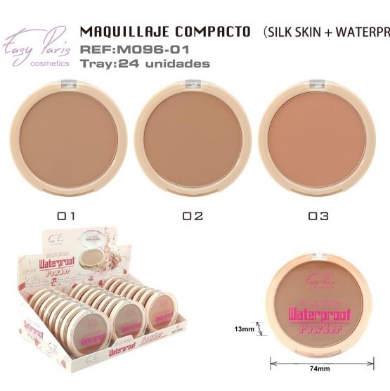 MAQUILLAJE COMPACTO(0,80 € UNIDAD)PACK 24 ESAY PARIS