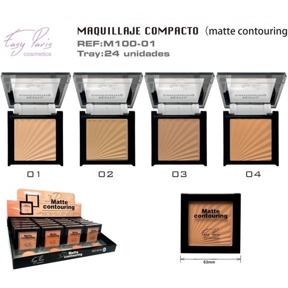 MAQUILLAJE COMPACTO(0,85 € UNIDAD)PACK 24 ESAY PARIS