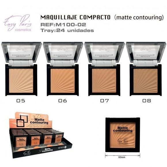 MAQUILLAJE COMPACTO(0,85 € UNIDAD)PACK 24 ESAY PARIS