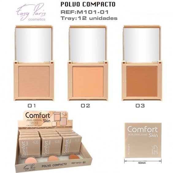 MAQUILLAJE COMPACTO(1,05€ UNIDAD)PACK 12 ESAY PARIS