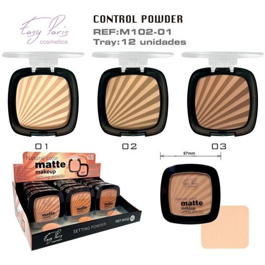 POLVO COMPACTO (1,20€ UNIDAD) PACK 12 EASY PARIS