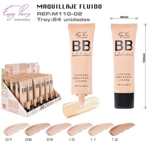 MAQUILLAJE FLUIDO(1,05 € UNIDAD)PACK 24 ESAY PARIS
