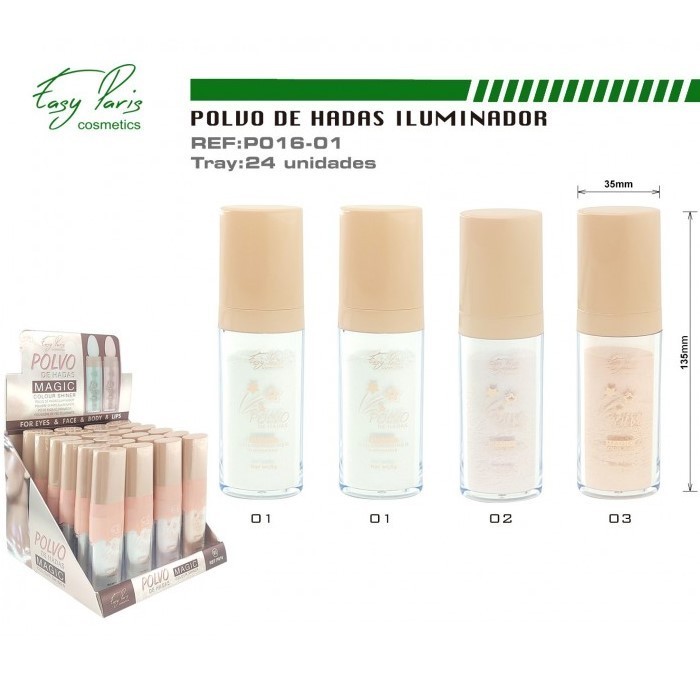 POLVO HADAS ILUMINADOR (0.95€ UNIDAD) PACK 24 EASY PARIS