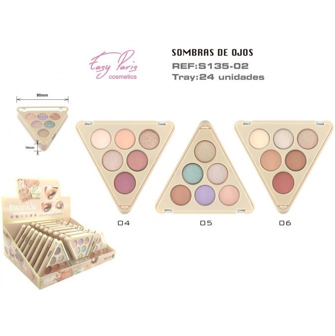 SOMBRA DE OJOS ( 0.89 € UNIDAD) PACK 24 EASY PARIS