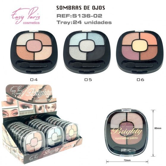 SOMBRA DE OJOS ( 0.80 € UNIDAD) PACK 24 EASY PARIS