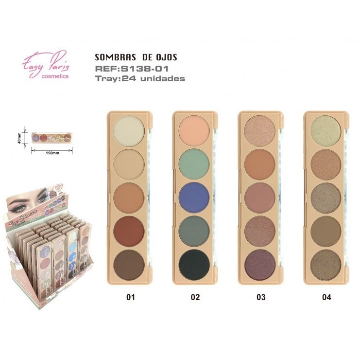 SOMBRA DE OJOS (0.90€‚UNIDAD) PACK 24 EASY PARIS