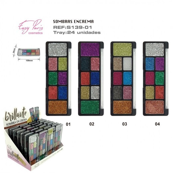 SOMBRA DE OJOS (1.15€‚UNIDAD) PACK 24 EASY PARIS