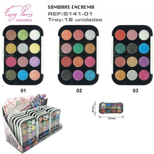 SOMBRA DE OJOS (1.40 €‚UNIDAD) PACK 18 EASY PARIS