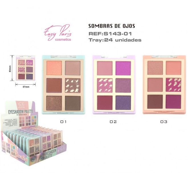 SOMBRA DE OJOS (0.95€ UNIDAD) PACK 24 EASY PARIS