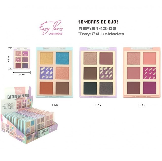 SOMBRA DE OJOS (0.95€ UNIDAD) PACK 24 EASY PARIS