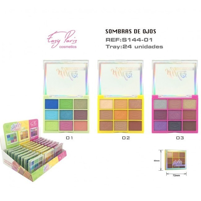 SOMBRA DE OJOS (0.79€ UNIDAD) PACK 24 EASY PARIS
