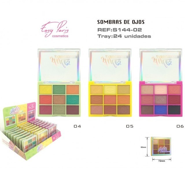 SOMBRA DE OJOS (0.79€ UNIDAD) PACK 24 EASY PARIS