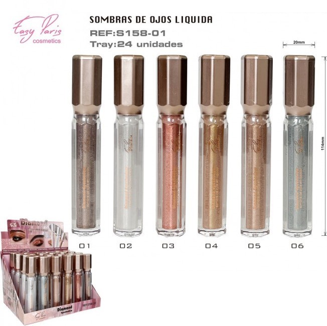 SOMBRA DE OJOS LIQUIDO(1.05€‚UNIDAD) PACK 24 EASY PARIS