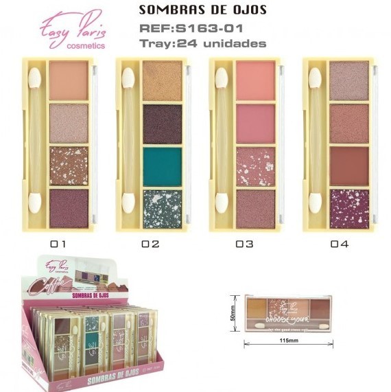 SOMBRA DE OJOS (0,90 € UNIDAD) PACK 24 EASY PARIS