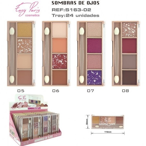 SOMBRA DE OJOS (0,90 € UNIDAD) PACK 24 EASY PARIS