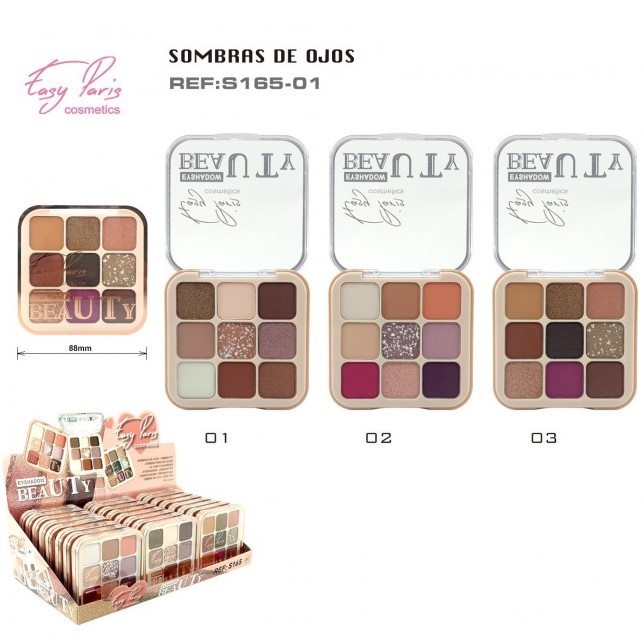 SOMBRA DE OJOS (1,05 € UNIDAD) PACK 24 EASY PARIS