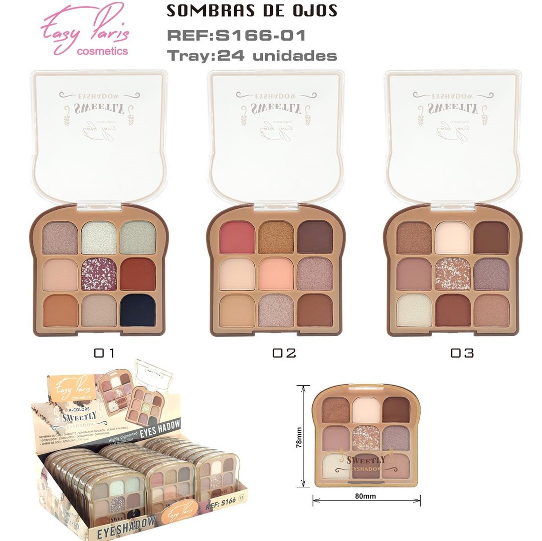 SOMBRA DE OJOS (0,90 € UNIDAD) PACK 24 EASY PARIS