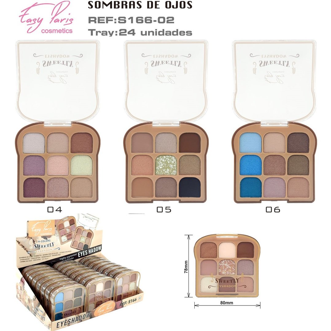 SOMBRA DE OJOS (0,90 € UNIDAD) PACK 24 EASY PARIS