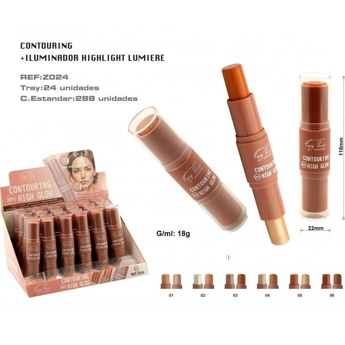 MAQUILLAJE BARRA (1,35 €‚ UNIDAD) PACK 24 EASY PARIS